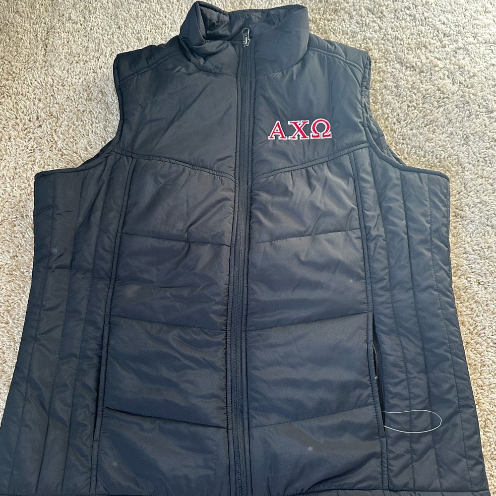 Alpha Chi Omega Port Authority Black Ladies Vest